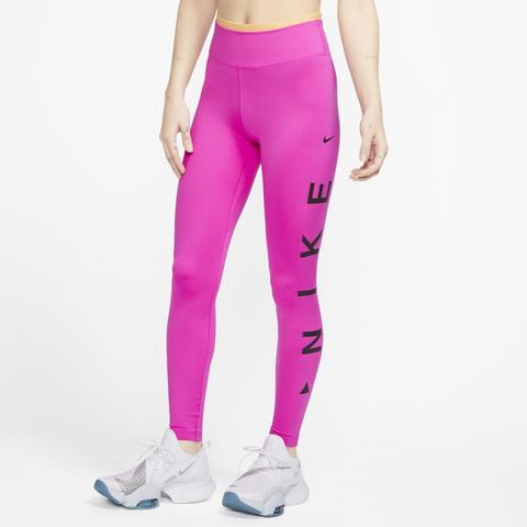 Nike One Icon Clash Women's Graphic Mid-rise 7/8 Leggings - Pink from Nike  on 21 Buttons