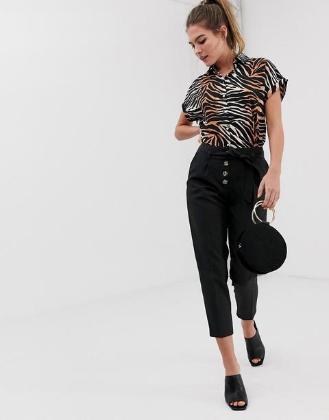 New Look - Pantaloni Affusolati Neri - Nero