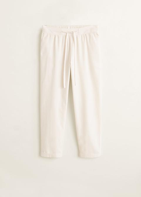 Pantalon Coton Velours Côtelé