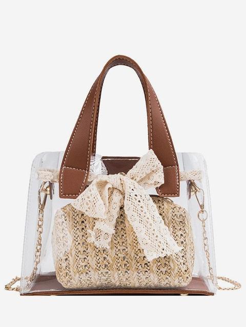 Sweet Bow Transparent Tote Bag
