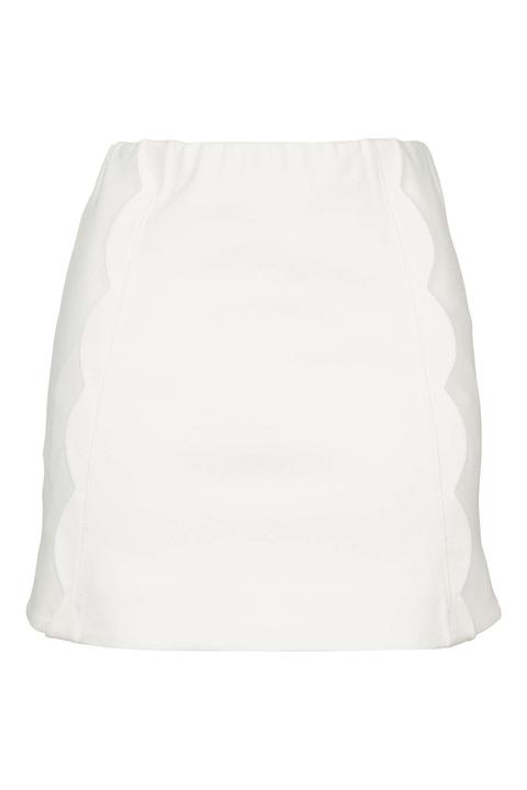 Scallop Mini Skirt