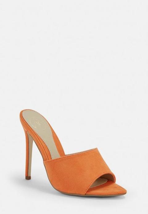 pointed peep toe mules