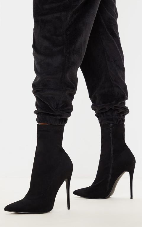 black sock boot stiletto