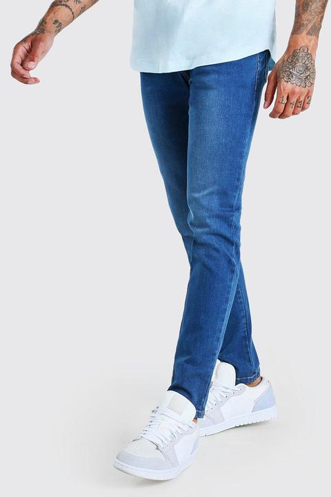 Mens Blue Skinny Jeans, Blue