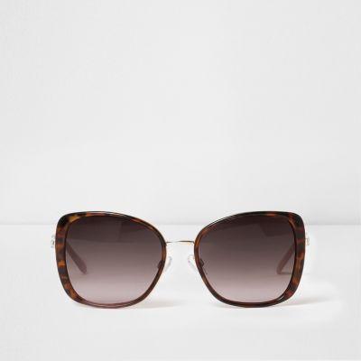 Brown Tortoiseshell Glam Sunglasses