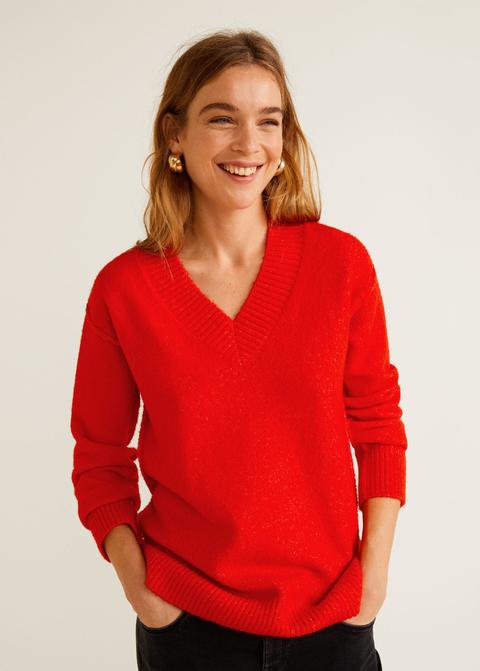 V-neckline Sweater