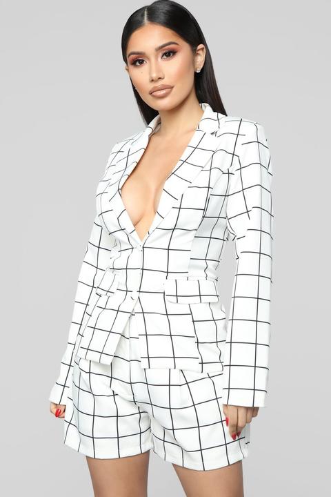 Fashion nova shop white suit