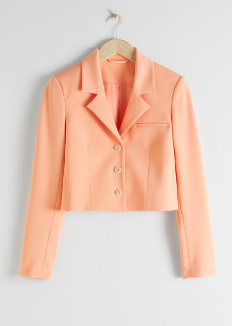 Cropped Tailored Blazer