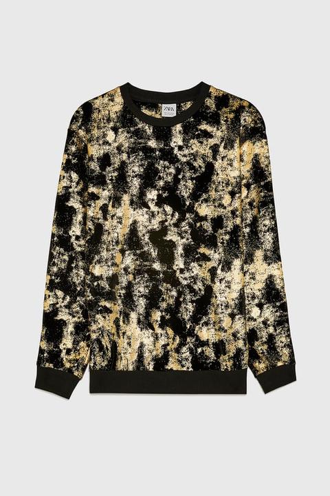 Sudadera Efecto Metalizado