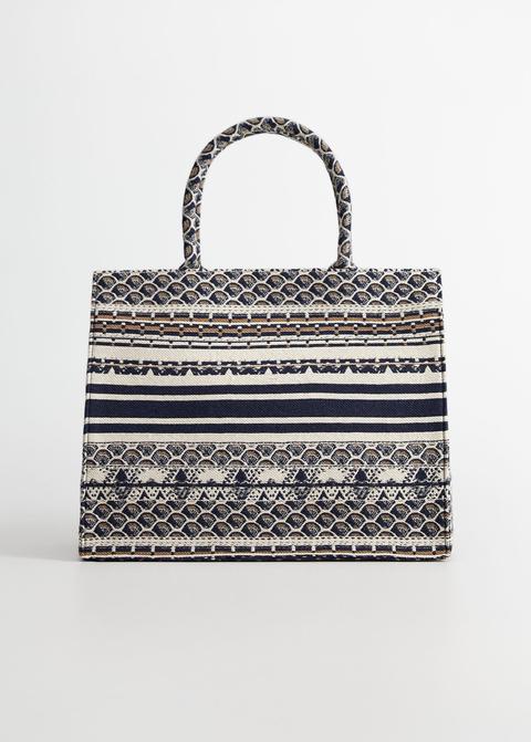 Embroidered Shopper Bag