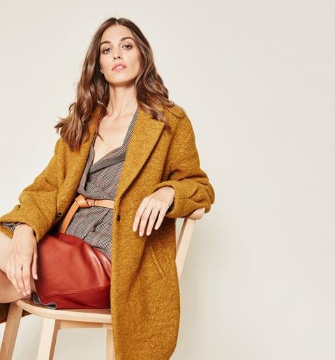 Cappotto In Lana Bouclé