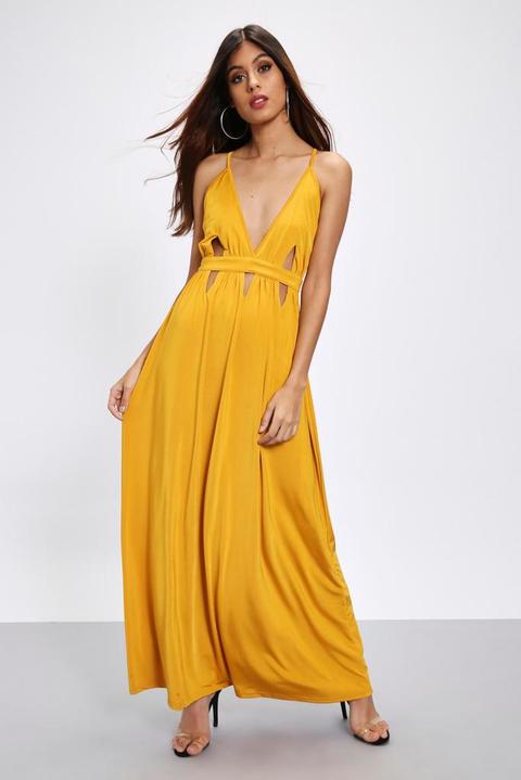 Honeydew Cut Out Cross Back Maxi Dress