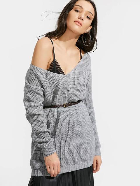 Maglione Oversize V Neck