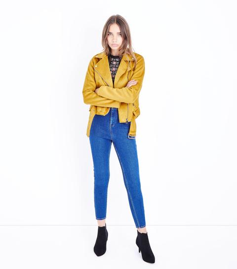 Tall Blue High Waist Super Skinny Jeans New Look