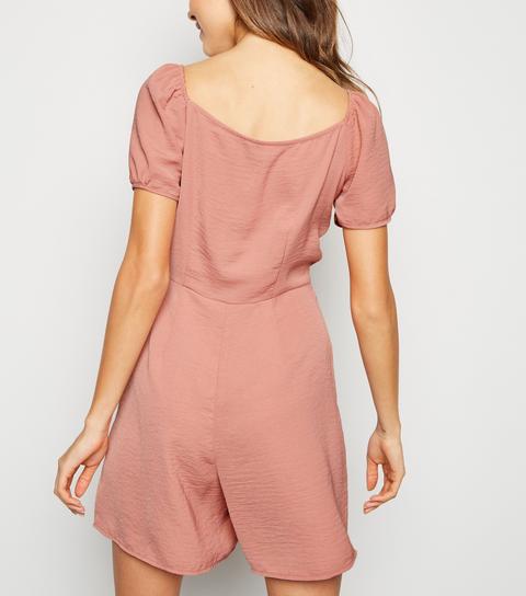 new look pink playsuit