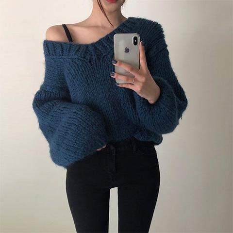 Amy V Neck Knit Top