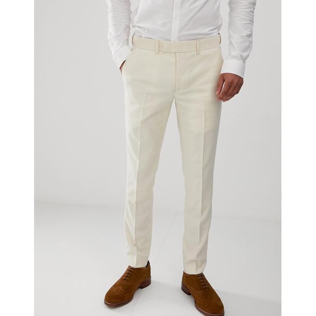 cream skinny trousers