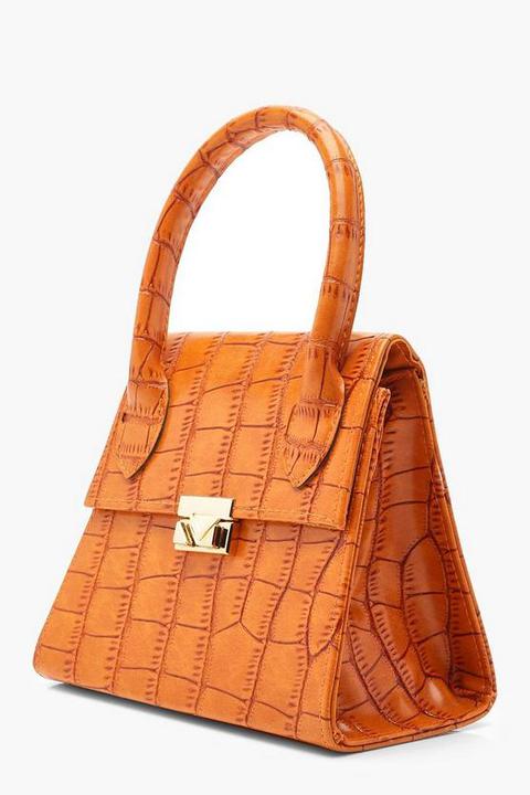 orange croc bag