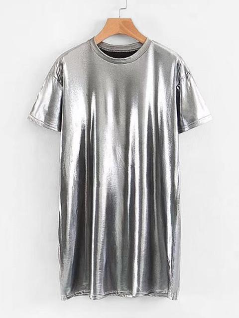 T-shirt Vestito Metallico