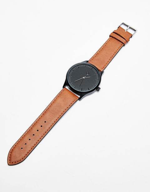 Orologio Cinturino Effetto Pelle