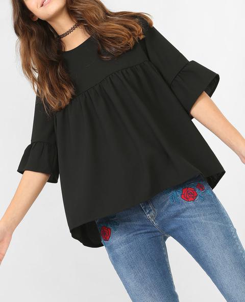 Blusa Con Volante