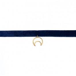 Half Moon Velvet Choker