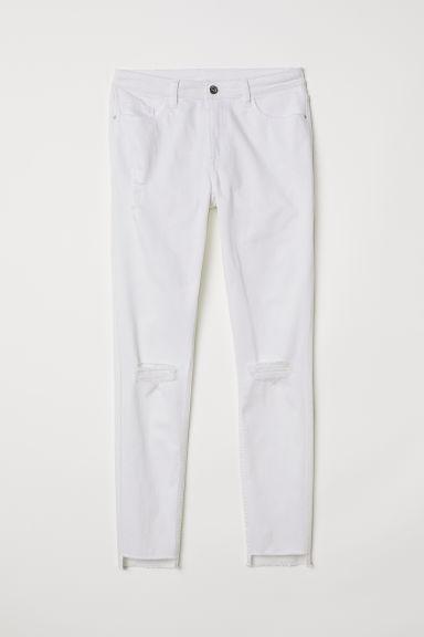 H & M - Skinny Regular Ankle Jeans - Bianco