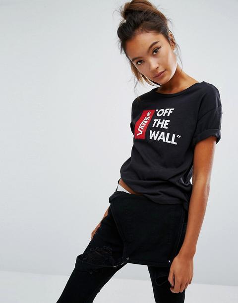 Vans - Anthem - T-shirt Nera Con Logo - Nero