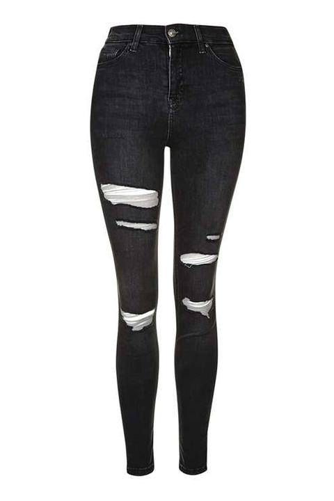 Moto Washed Black Jamie Jeans