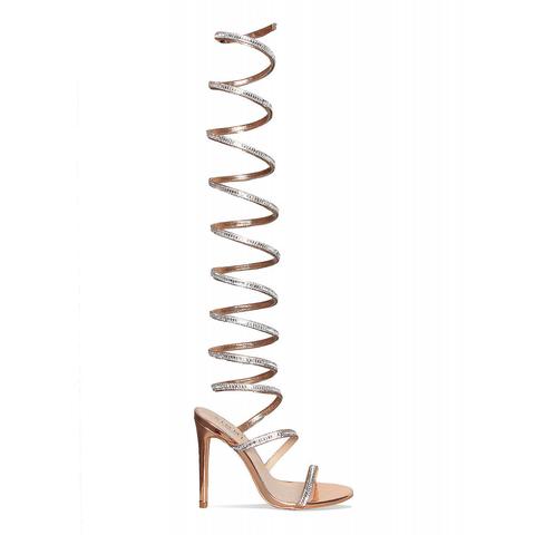 diamante spiral heels