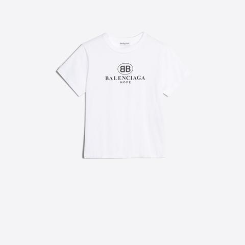 Tee-shirt Imprimé "bb Balenciaga Mode" Devant