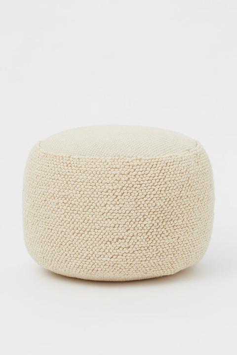 Pouf En Toile - Blanc