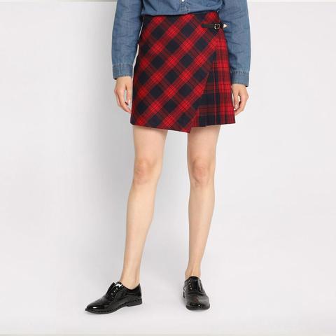 jupe rouge cache cache