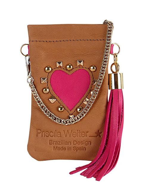 Bolsito Iphone Corazon Fucsia De Priscila Welter | Buylevard