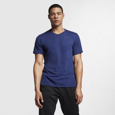 Maglia Da Training A Manica Corta Nike Breathe - Uomo - Blu