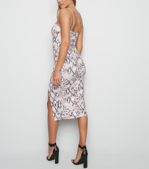 Off white snake print on sale dress