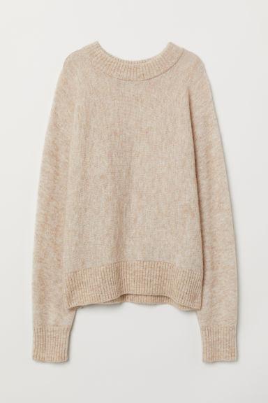 H & M - Pullover In Misto Mohair - Beige