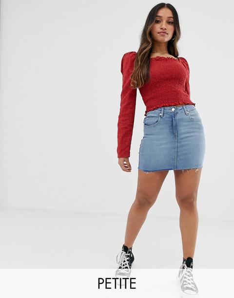 Parisian Petite - Minigonna Di Jeans - Blu
