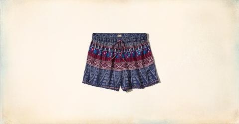 Edged Drapey Shorts