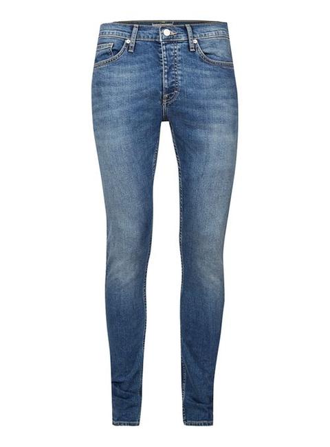 Vintage Bleached Blue Stretch Skinny Jeans