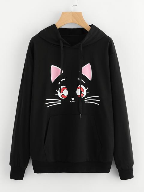 Graphic Print Hoodie