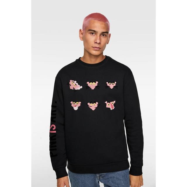 pink panther sweater zara