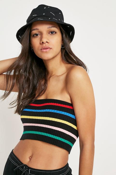 Uo Rainbow Stripe Tube Top - Womens L