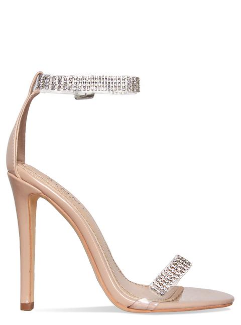 Nude 2025 diamante heels