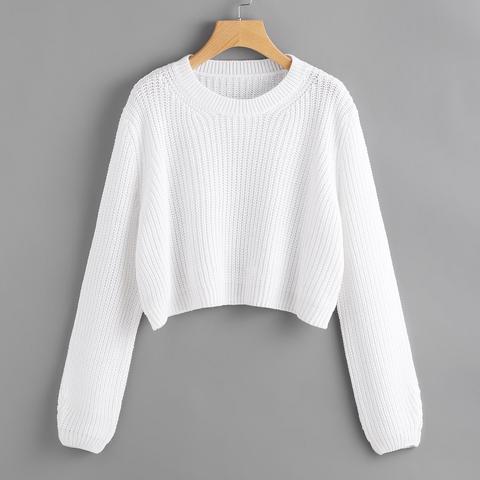 Kurzer Strickpullover