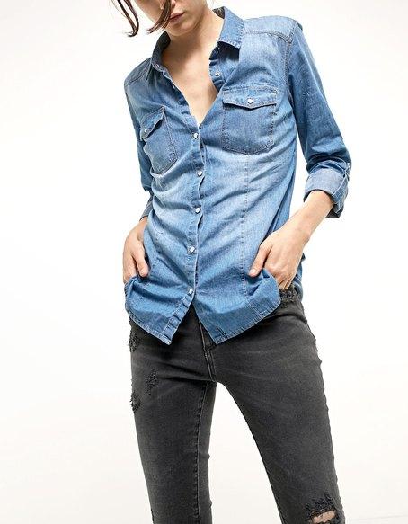 Camicia Jeans Jeans Chiaro