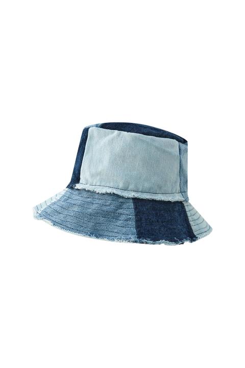 Gorro Bucket Patchwork Denim