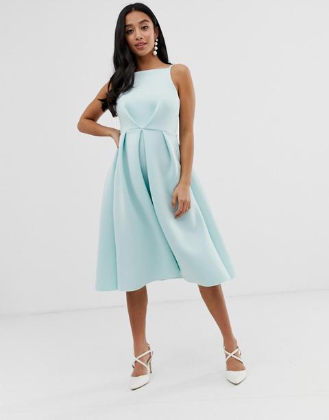 asos bow back midi prom dress