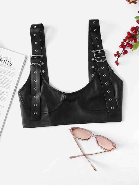 Eyelet Buckle Bralette