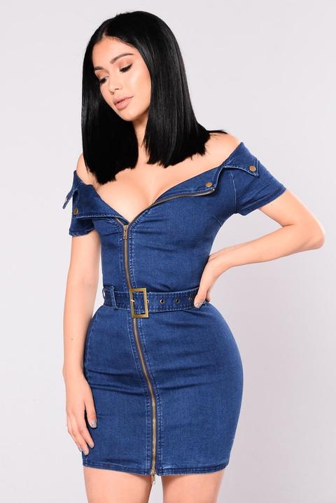 fashion nova jean dress